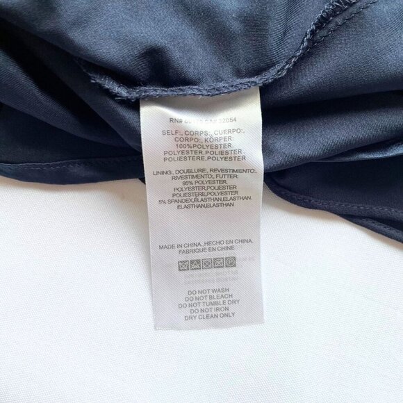 BHLDN CAPULET BRIDESMAID NAVY CHIFFON EVENING GOWN DRESS - S - Picture 14 of 15